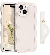 GUAGUA for iPhone 15 Plus Case 6.7 Inch Cute Curly Wave Shape iPhone 15 Plus Phone Case with Adju...