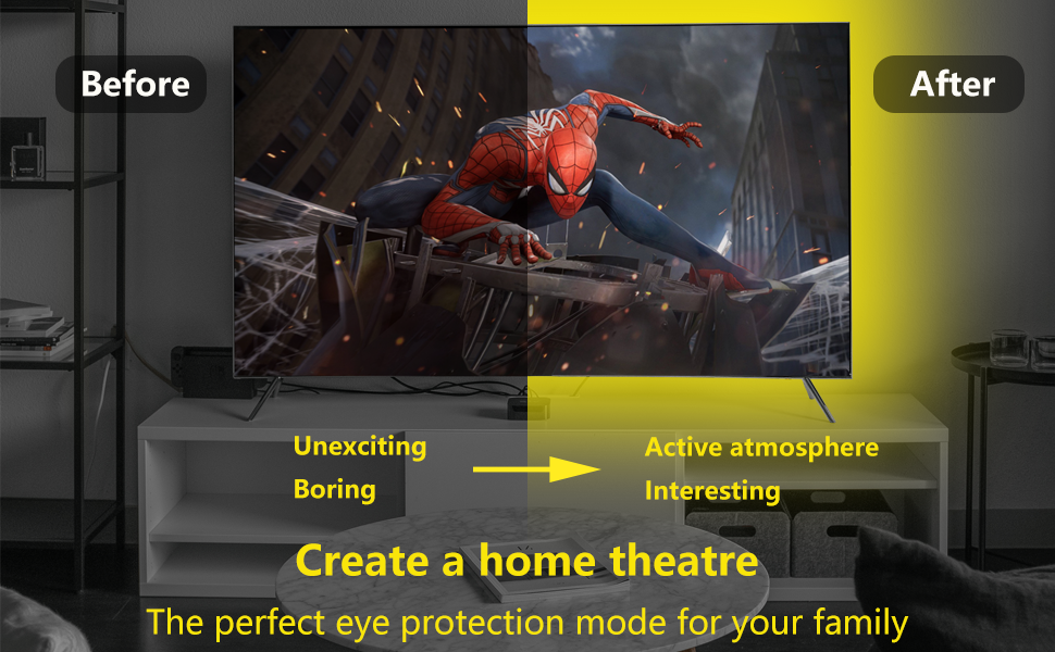 usb rgb backlight for tv lights