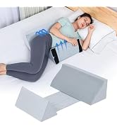 Fanwer Wedge Pillow for Side Sleeping, Back Pillow for Side Sleeper, Bed Wedges & Body Positioner...