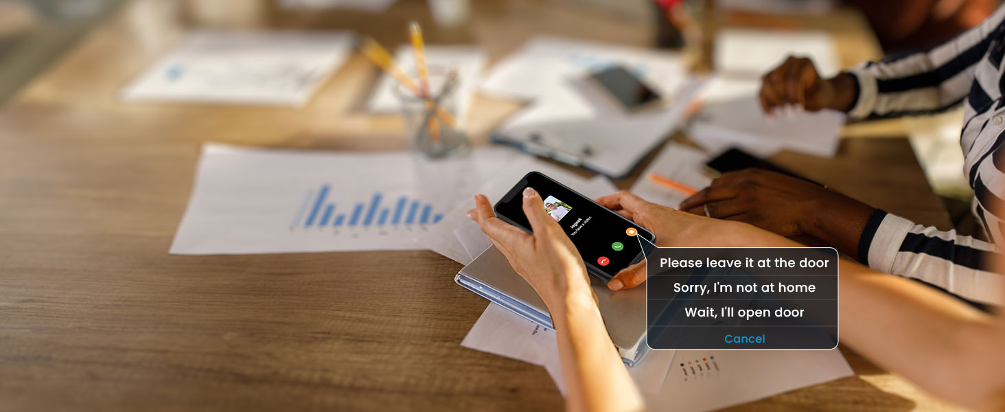 Voice Message - Use voice messages to quickly reply to visitors during inconvenient times.