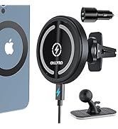 OHLPRO for Magsafe Car Mount Charger, 15W QC 3.0 Fast Charging for Magsafe iPhone 16 Promax,16 Pr...