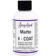 Angelus Matte 4-Coat Scratch-Resistant Leather Sealer – Durable, Flexible, Clear Coat Protection ...