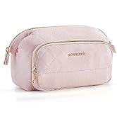 BAGSMART Makeup Bag, Travel Cosmetic Bag for purse, Make Up Brush Organizer Case for Women, Large...