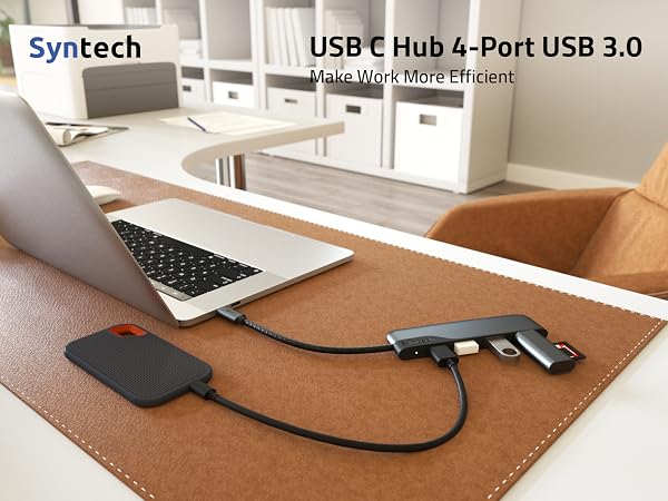 USB C to USB Hub 4 Ports