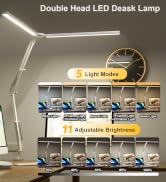 SKYLEO Led Desk Lamp for Home Office - 2400LM Ultra Bright Desk Light -Eye Caring Desk Lamp with ...