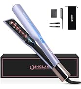 IG INGLAM Oversized Infrared Flat Iron Hair Straightener 1.75 Inch Hair Iron for Coarse/Long/Thic...