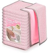 WYDZKJ 12Pack Upgrade Multipurpose Wire Dishwashing Rags, Dual-Side Non Scratch Wire Dishcloth, f...