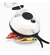 10 inch Microwave Splatter Cover for Food with Water Steamer, Collapsible Plastic & Silicone Micr...