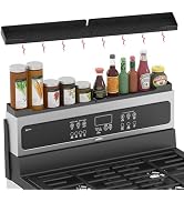ACPULSE 30 Inch Silicone Stove Top Shelf Magnetic for Kitchen Spice Rack Organizer, Over the Stov...