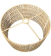 OUTON Boho Rattan Lamp Shades for Floor Lamps, 17inch