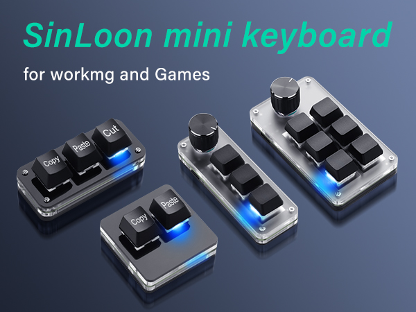 Mini 3-Key Cut Copy Paste Keyboard