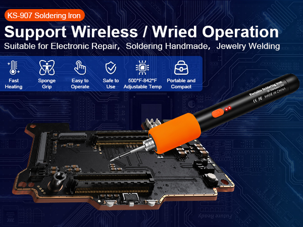 cordless soldering iron