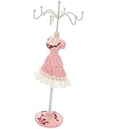TENDYCOCO Mannequin Jewelry Stand Jewelry Bust Display Necklace Easel Display Doll Jewelry Holder...