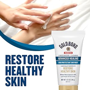 Healing lotion works after washing hands