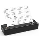 HPRT MT810 Portable Printers Wireless for Travel, Bluetooth Printer Compatible with Android iOS P...