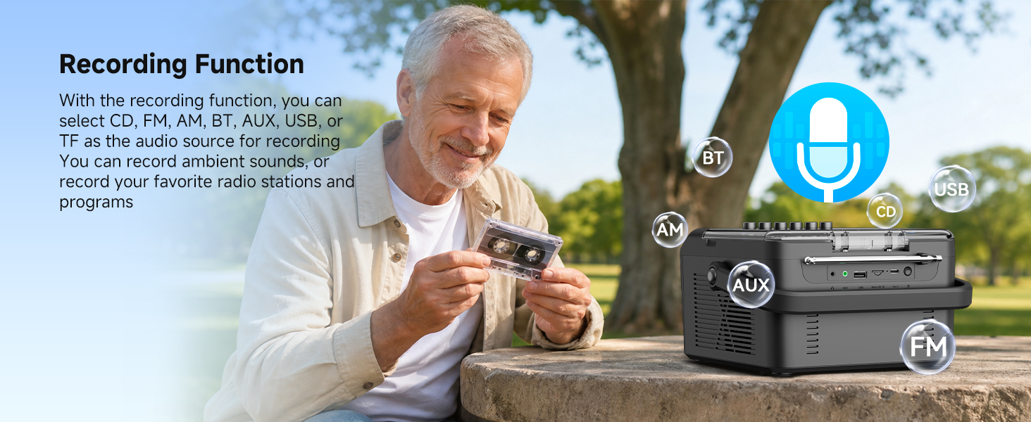 portable cd cassette player