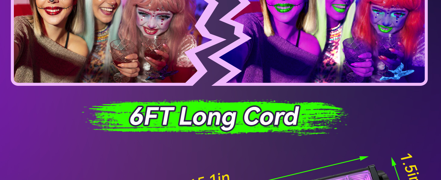 black lights for glow party