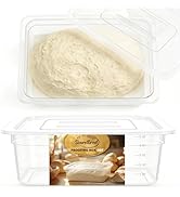Dough Proofing Container, 5Qt Large Capacity Holds Up to 6.6lb of Dough, BPA-Free Tray with Lid D...