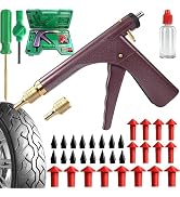 SBGGRL 37 Pcs Mushroom Tire Plug Kit,Tire Plug Gun with 16 Plugs for Tubeless Tyre Punctures and ...