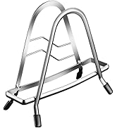 BOMANSI BOMS Cutting Board Rack Holder Stand - 304 Stainless Steel Chopping Board Organizer, Pan ...