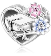BSFJTY S925 Sterling Silve 2026 Graduation Charms Fit Women Bracelets and Necklaces Graduation Ca...