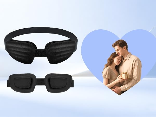 Sleep Mask for Side Sleeper Women Men, Eye Mask for Sleeping Light Blocking