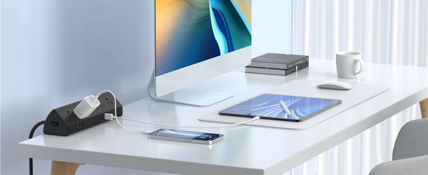 Desk Clamp Power Strip