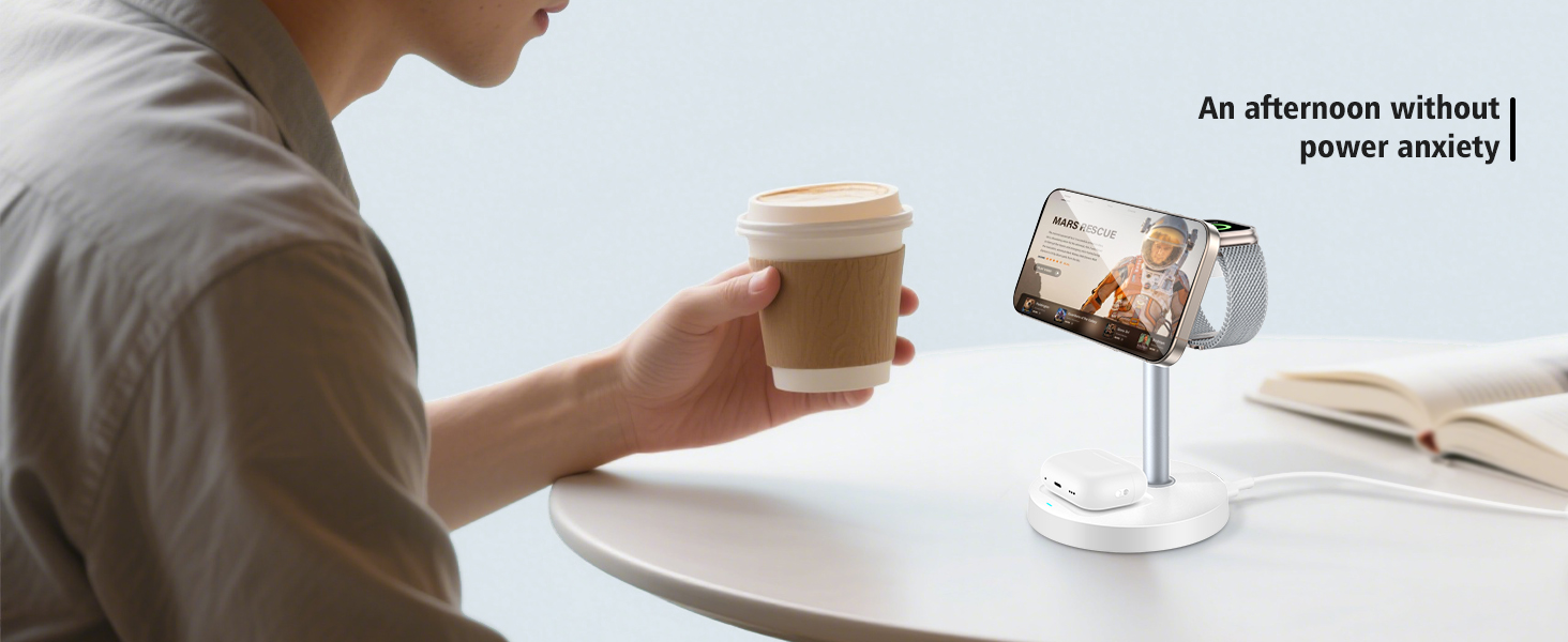 magnetic charger charging station wireless iphone 3 in 1 magsafe phone watch fast airpods mag-safe