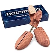 HOUNDSBAY Shoe Tree for Men, Wooden Shoe Stretcher Men, Cedar Shoe Trees for Men, Adjustable Shoe...