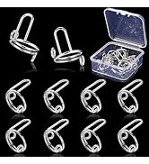 10PCS Nail Rings (No Adhesive), Wudu Nail Rings for Acrylic Nails & Press on Nails, Adjustable Fi...