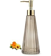 IVAILEX 10oz/300ml Hand Soap Dispenser Bathroom, Kitchen Soap Dispenser, Glass Soap Dispenser wit...