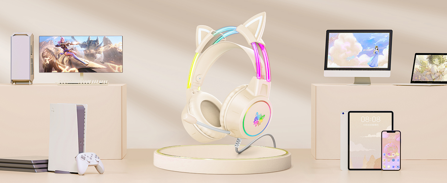 Gaming Headphones for ps4 ps5 switch pc laptop