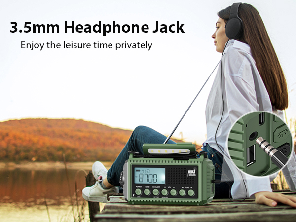 Radio with headphone Jack