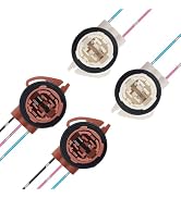 4PCS Turn Signal Socket & Tail Light Socket,3156 3157 Bulb Sockets with Tail Light Harness & Quic...
