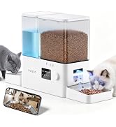 ROJECO Automatic Cat Feeder with Camera, 1080P HD Video & Night Vision,5G WiFi App Control Timed ...