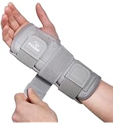 NuCamper Carpal Tunnel Wrist Brace Night Support for Men & Women, Adjustable Wrist Splint with 3 ...
