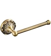Celbon Antique Toilet Roll Holder Brass Material Toilet Paper Holder for Loo Roll Bathroom Paper ...