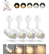 TuyuBEE 5-Color Zoomable H Track Lighting Heads H Type Track Light Heads Dimmable LED Track Light...