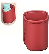 Pniwuno Car Cup Holder, Waterproof Leather Car Door Cup Holder, Clip-On Back Seat Storage Bag & T...
