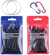 GOLD DEER 20PCS Mini Wrench Set Standard Metric and SAE 4mm-11mm & 5/32"-7/16" Open End and Box E...