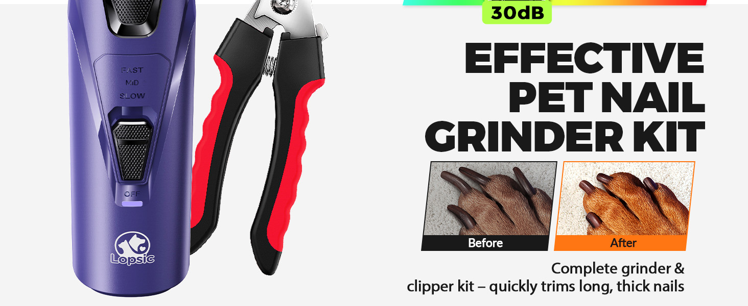 effective pet nail grinder kit
