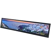VSDISPLAY 19 Inch IPS Stretched Bar LCD Display 1920x360 Autoplay Monitor for Advertising Extra D...