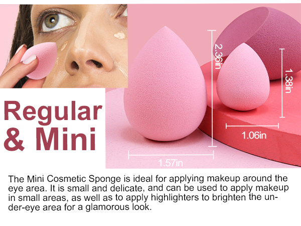 mini makeup sponge for under eye area