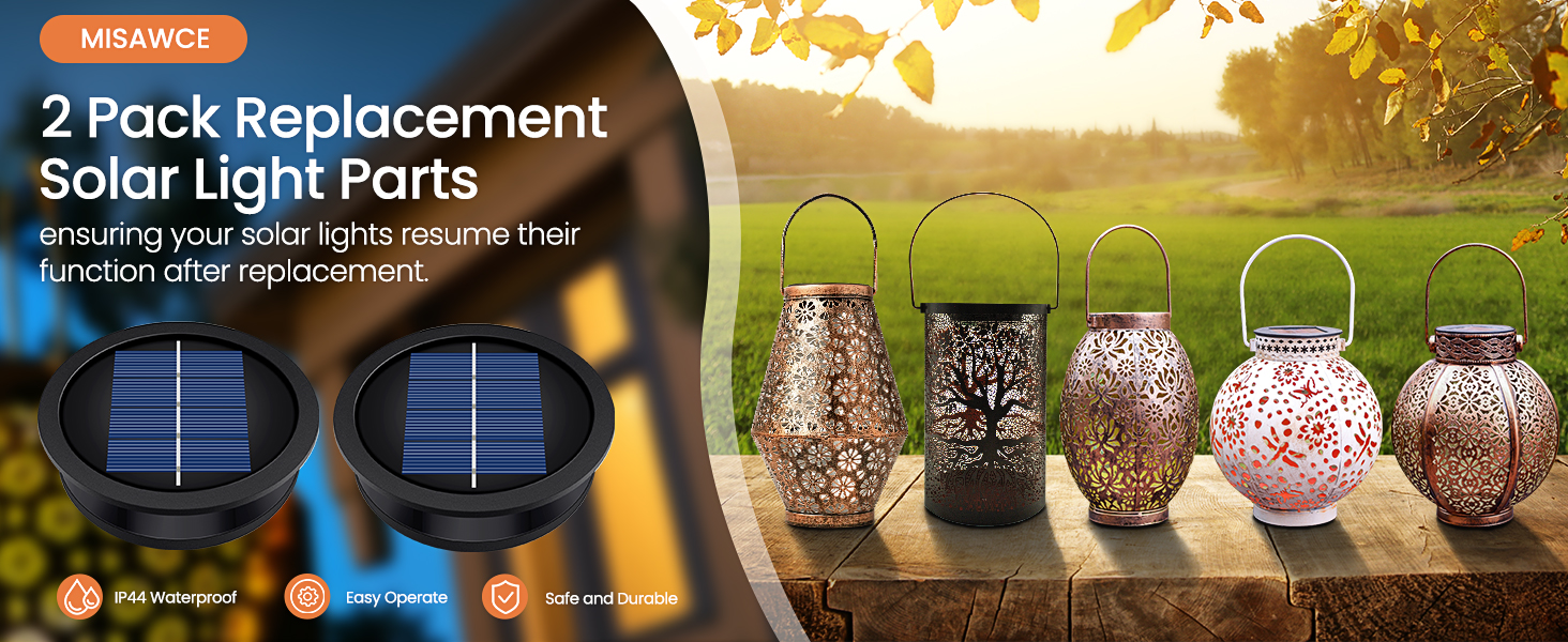 Solar Lanterns Replacement Tops