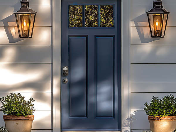 keyless entry door lock deadbolt with handle set