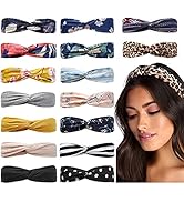 Huachi Boho Headbands for Women Twist Knot Head Bands Headwraps for Wigs African Cute Hair Bands ...
