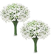 40 Pcs Real Touch Babys Breath Artificial Flowers, White Fake Flowers Baby Breath Flowers Artific...