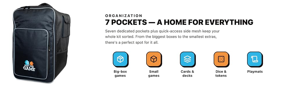7 pockets — a home for everything