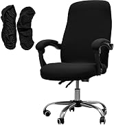 Melaluxe Office Chair Cover with Armrest Covers, Universal Stretch Desk Chair Cover, Computer Cha...