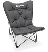 KingCamp Butterfly Chair Oversized XL Camping Chairs for Adults Padded Folding Comfy Camp Chairs ...